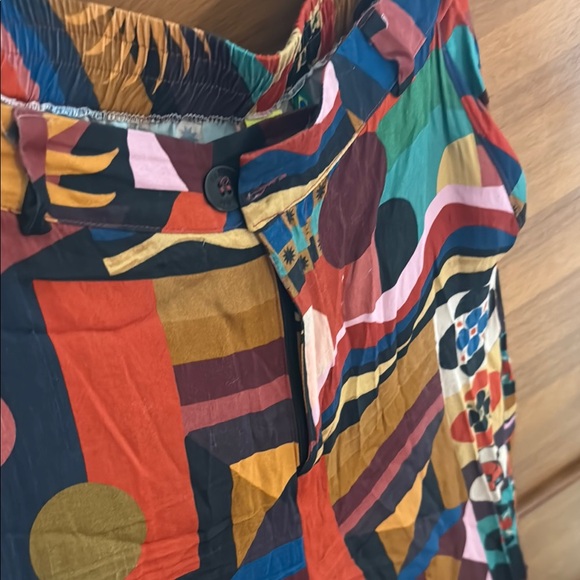 FARM RIO Colorful Geometric Patterned Pants - Picture 3 of 4